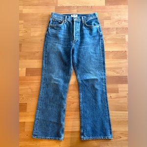 Agolde High Rise Crop Kick Flare Jean